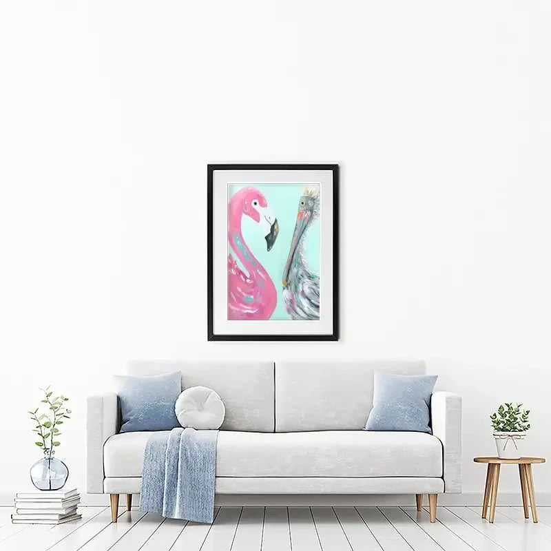 The Odd Couple Framed Art Print The Odd Couple Framed Art Print wall art product Estelle Grengs - Independent