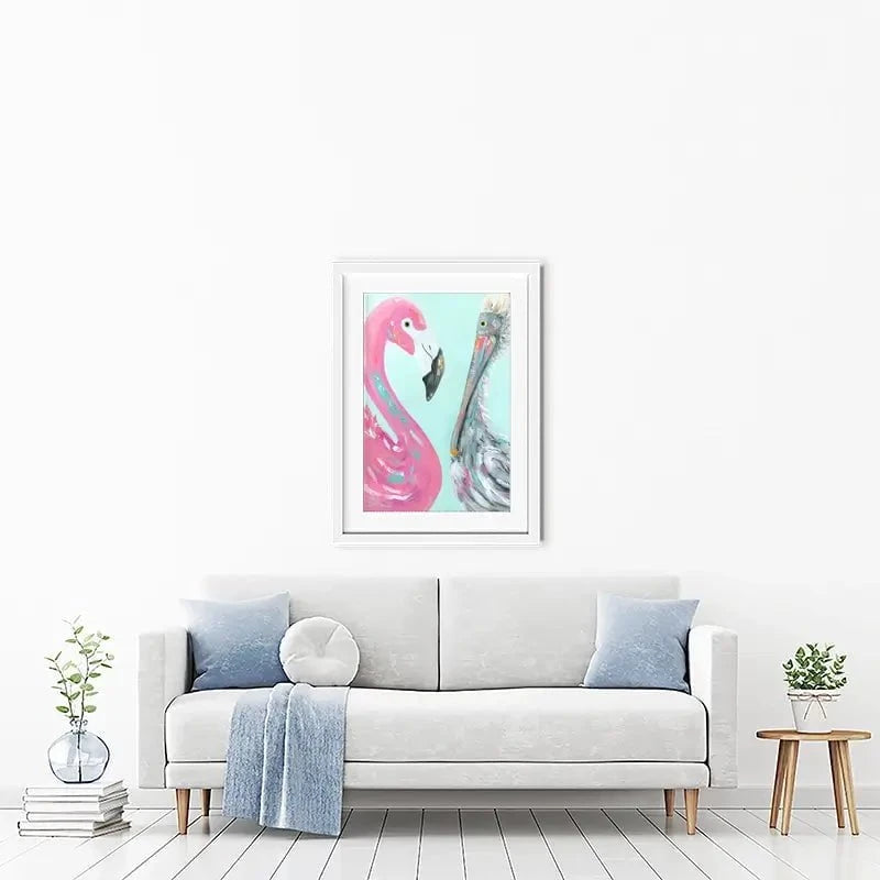 The Odd Couple Framed Art Print The Odd Couple Framed Art Print wall art product Estelle Grengs - Independent