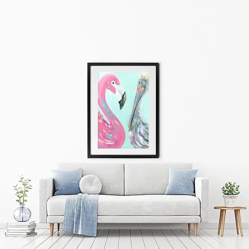 The Odd Couple Framed Art Print The Odd Couple Framed Art Print wall art product Estelle Grengs - Independent