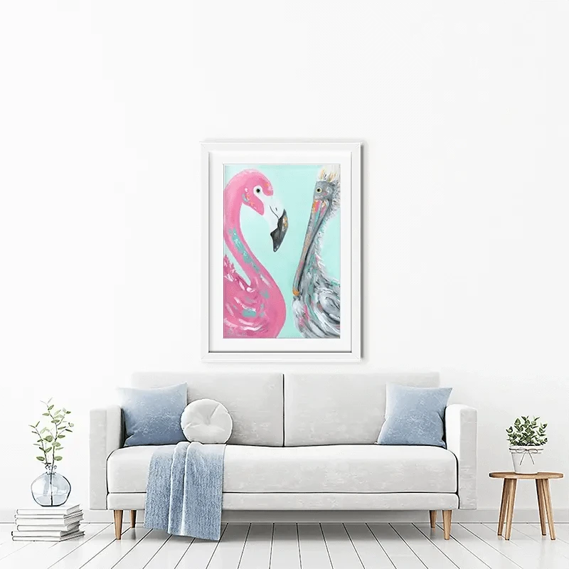The Odd Couple Framed Art Print The Odd Couple Framed Art Print wall art product Estelle Grengs - Independent