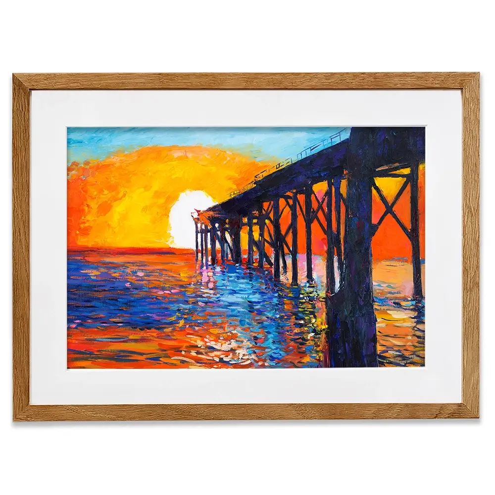 The Pier Framed Art Print The Pier Framed Art Print wall art product Boyan Dimitrov / Shutterstock