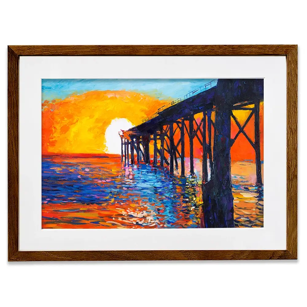 The Pier Framed Art Print The Pier Framed Art Print wall art product Boyan Dimitrov / Shutterstock