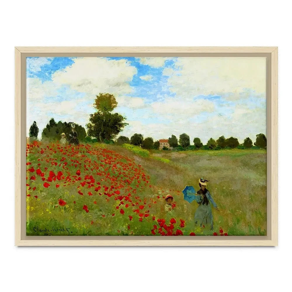 The Poppy Field Canvas Print The Poppy Field Canvas Print wall art product Claude Monet