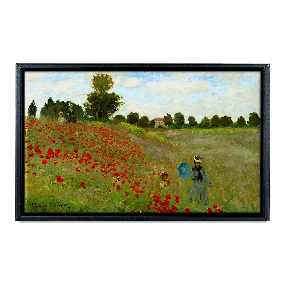The Poppy Field Canvas Print The Poppy Field Canvas Print wall art product Claude Monet