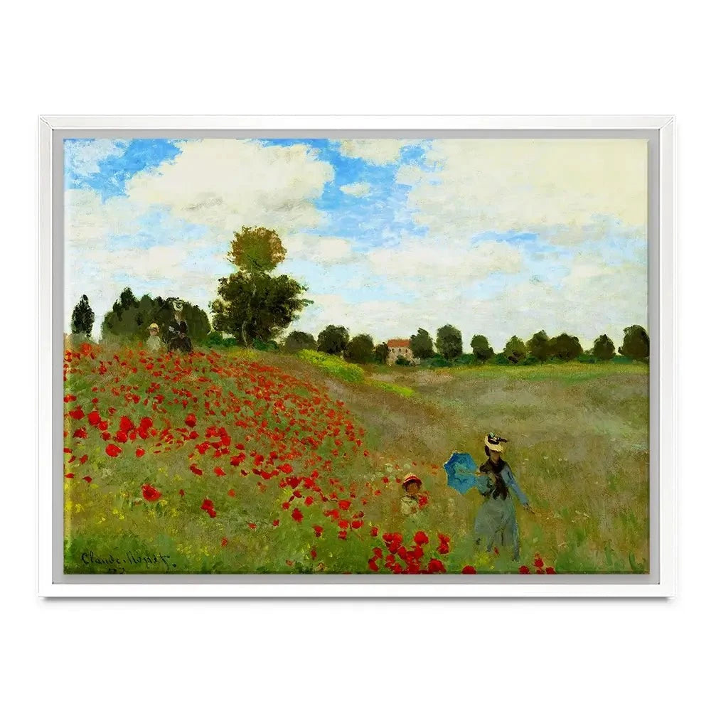 The Poppy Field Canvas Print The Poppy Field Canvas Print wall art product Claude Monet