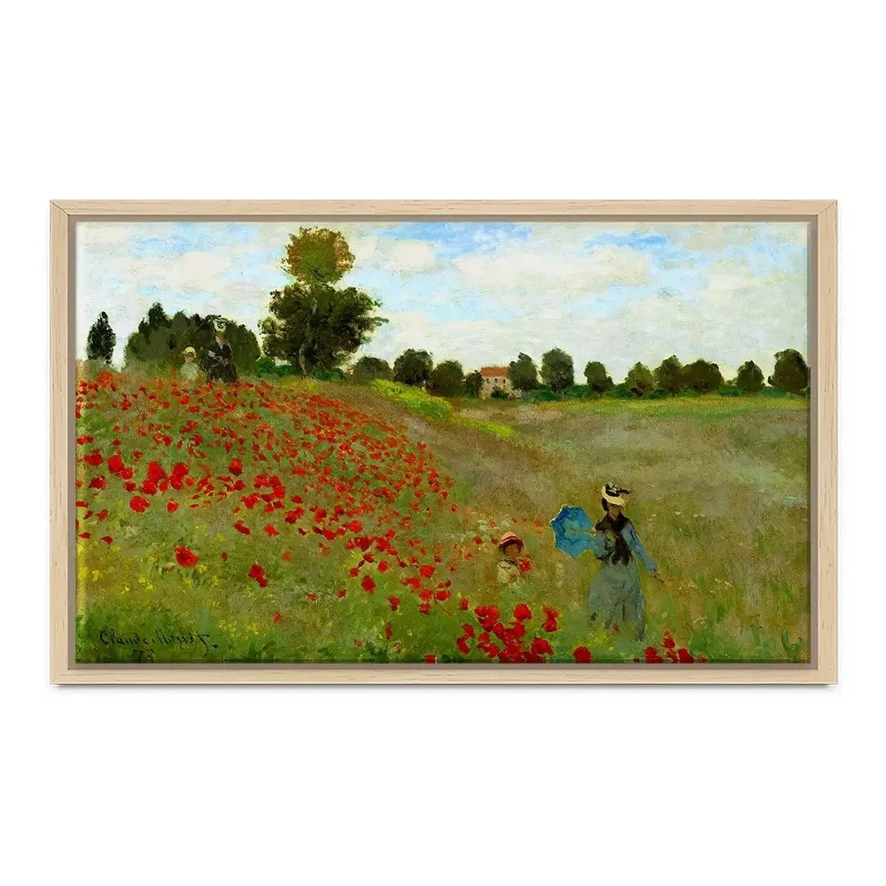 The Poppy Field Canvas Print The Poppy Field Canvas Print wall art product Claude Monet