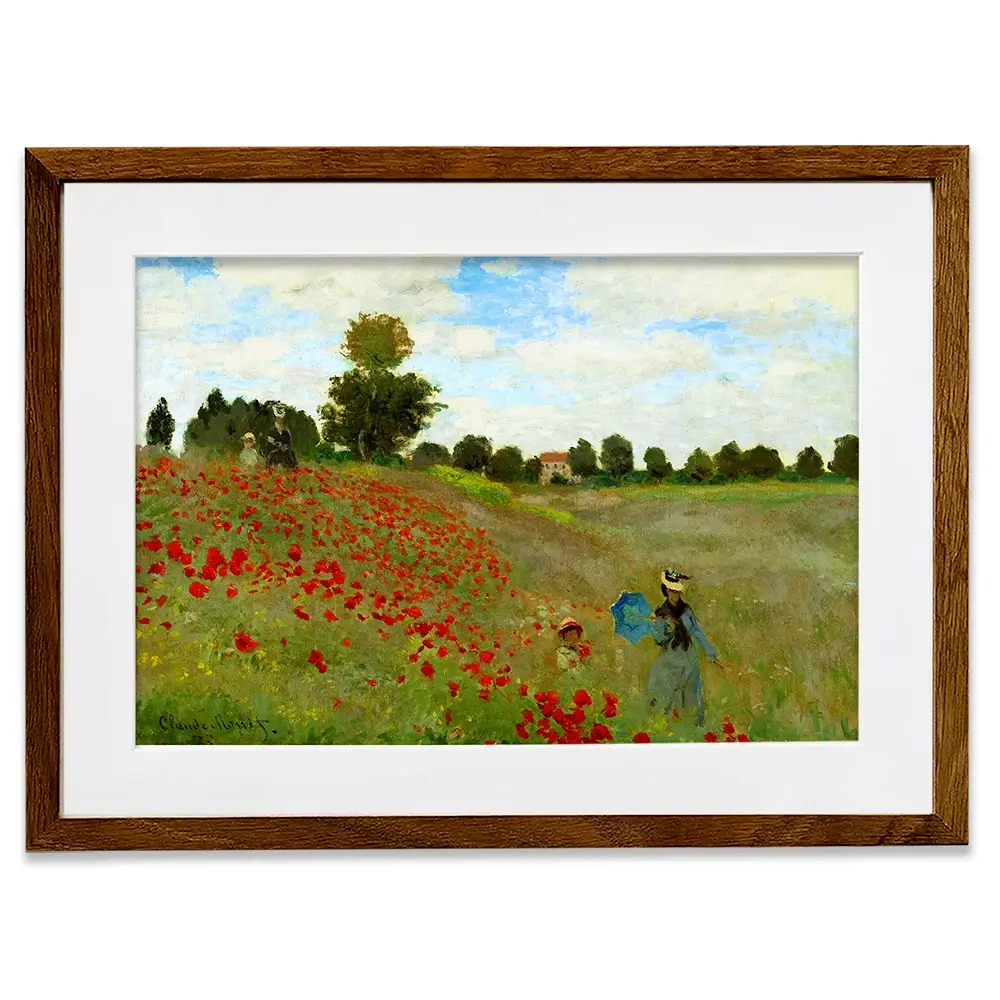 The Poppy Field Framed Art Print The Poppy Field Framed Art Print wall art product Claude Monet