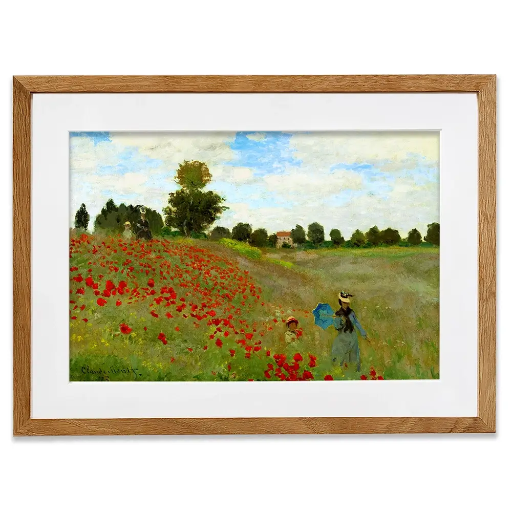 The Poppy Field Framed Art Print The Poppy Field Framed Art Print wall art product Claude Monet