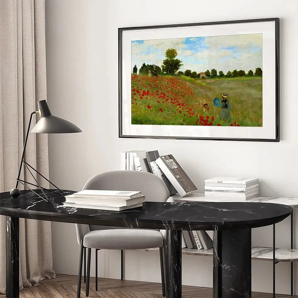 The Poppy Field Framed Art Print The Poppy Field Framed Art Print wall art product Claude Monet