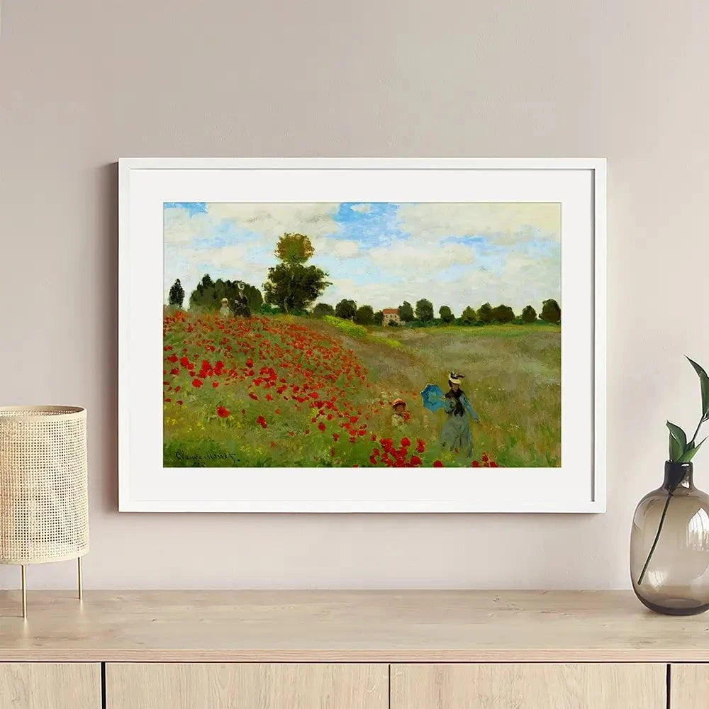 The Poppy Field Framed Art Print The Poppy Field Framed Art Print wall art product Claude Monet