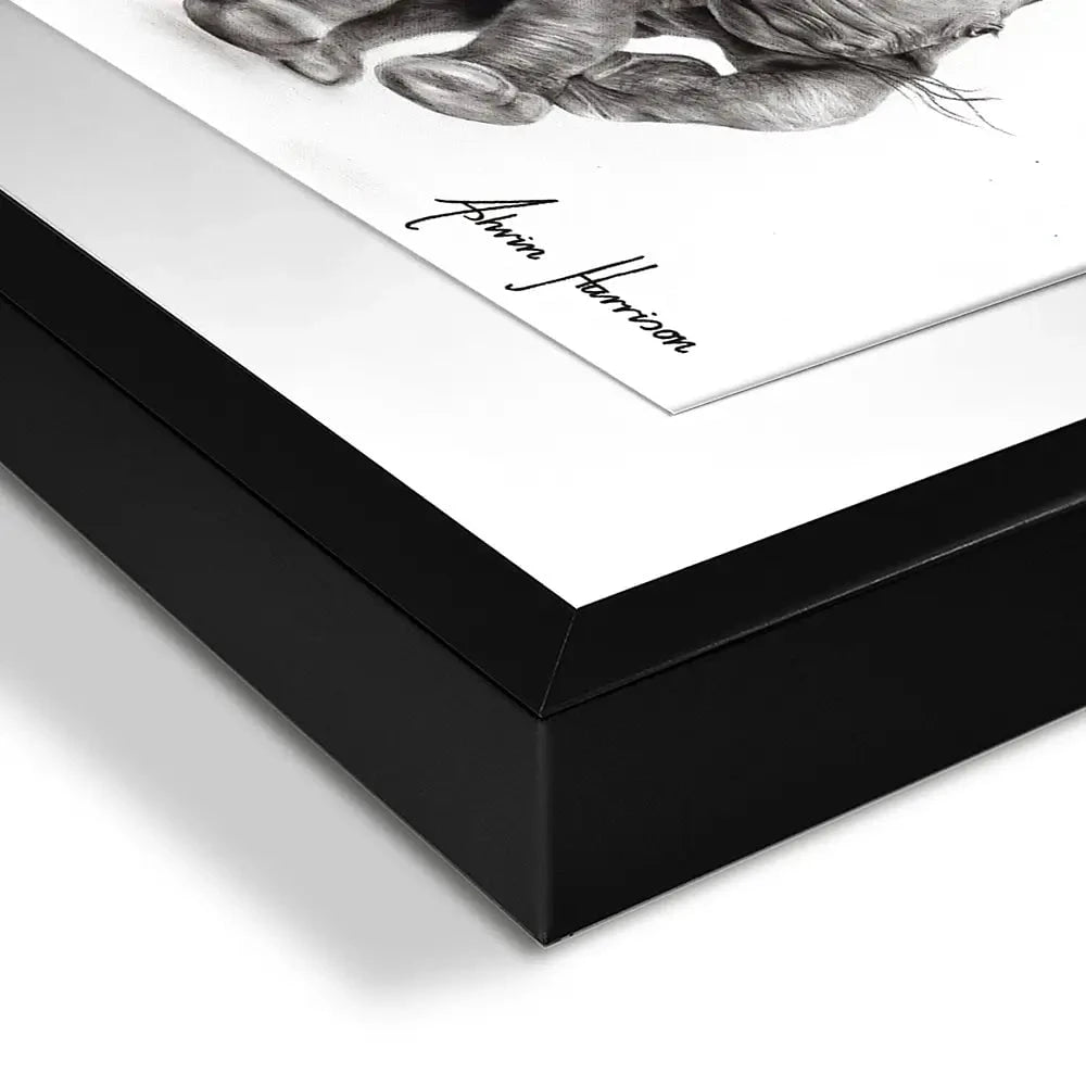 The Rhino And The Balloons Framed Art Print The Rhino And The Balloons Framed Art Print wall art product Ashvin Harrison