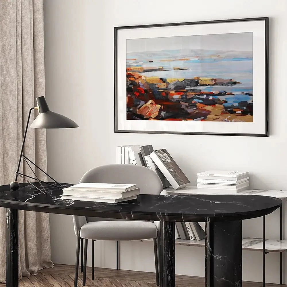 The Seaside Framed Art Print The Seaside Framed Art Print wall art product Maria Moretti