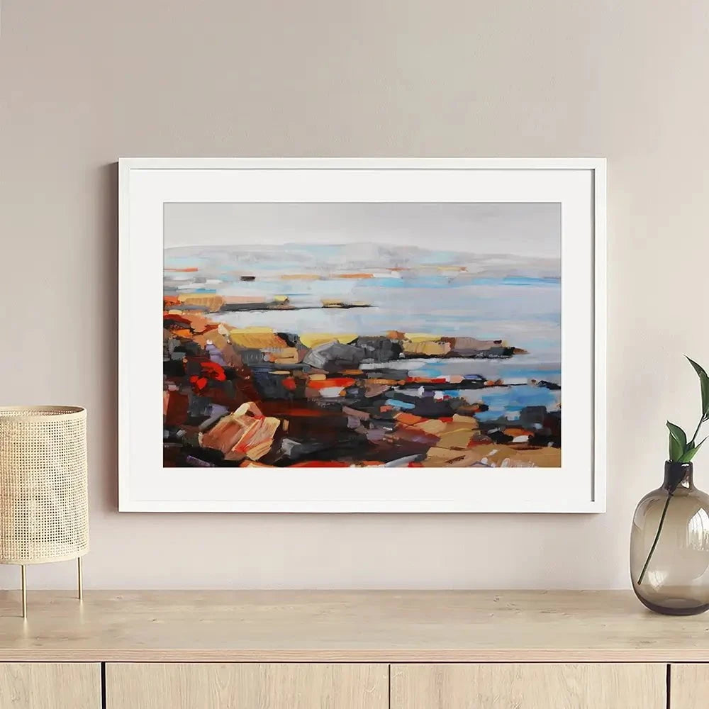 The Seaside Framed Art Print The Seaside Framed Art Print wall art product Maria Moretti