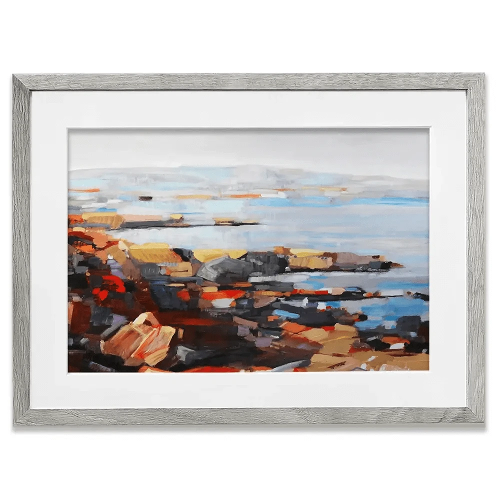 The Seaside Framed Art Print The Seaside Framed Art Print wall art product Maria Moretti