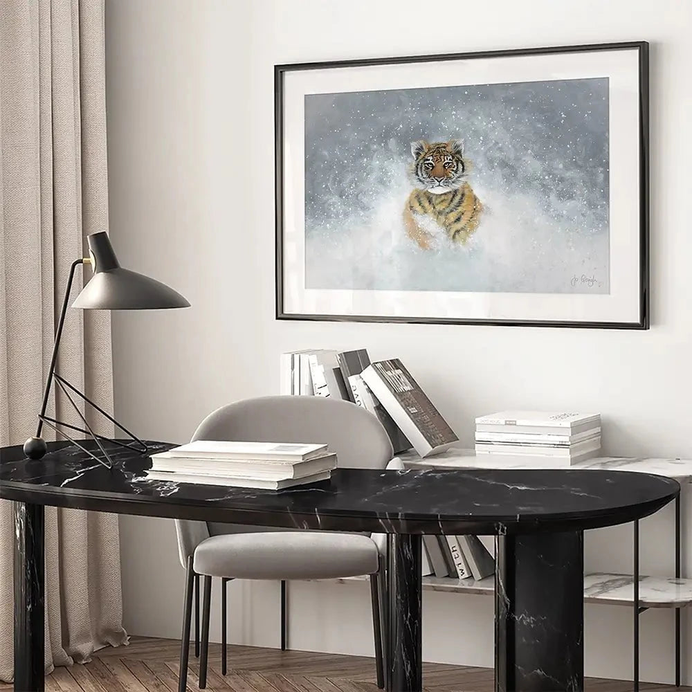 The Snow King Framed Art Print The Snow King Framed Art Print wall art product Jo Gough