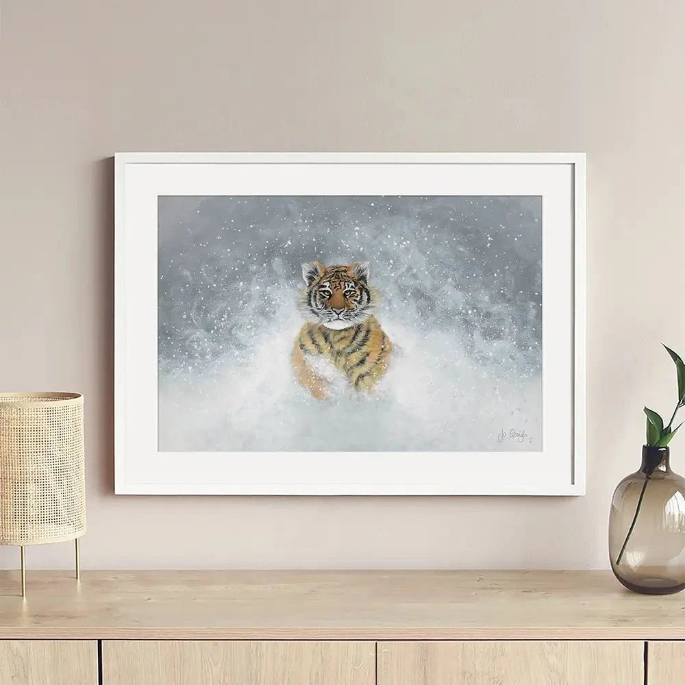 The Snow King Framed Art Print The Snow King Framed Art Print wall art product Jo Gough