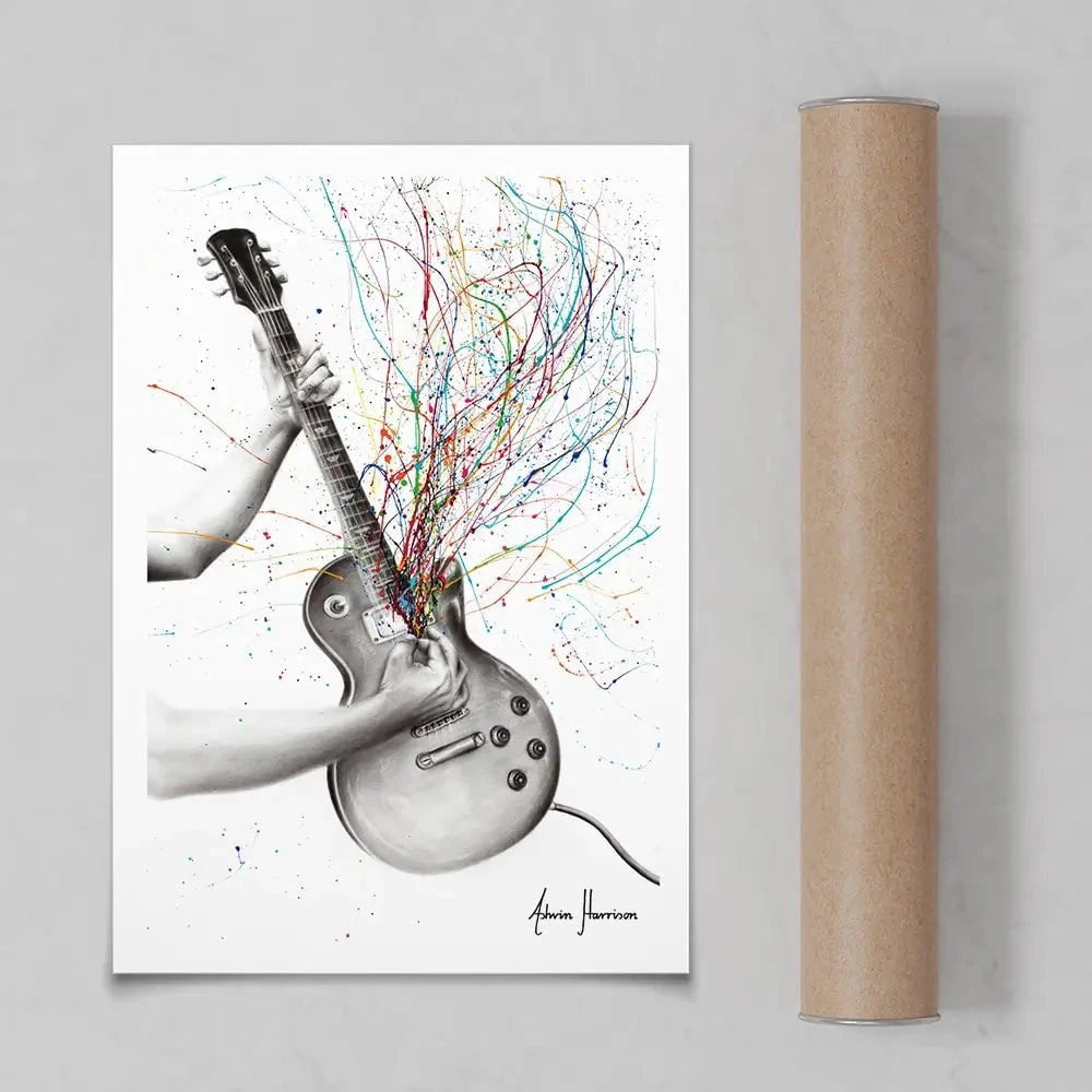 The Star Guitar Art Print The Star Guitar Art Print wall art product Ashvin Harrison