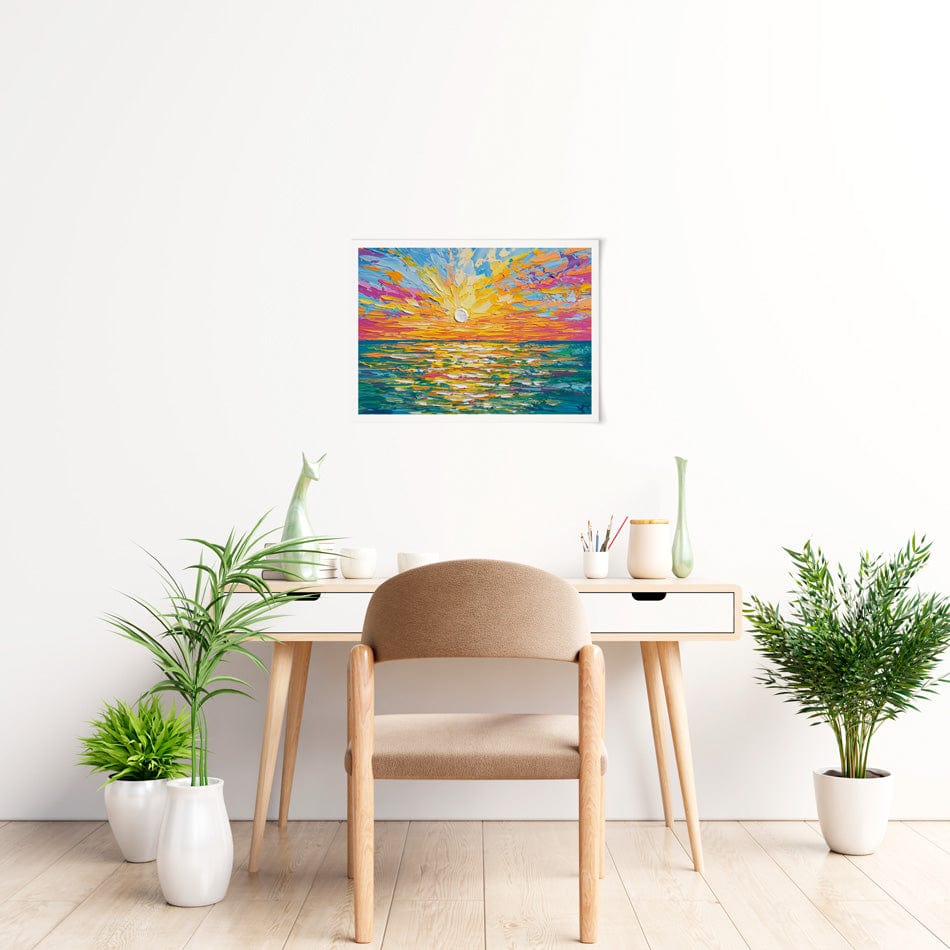 The Sun Is Setting Art Print The Sun Is Setting Art Print wall art product Olga Tkachyk