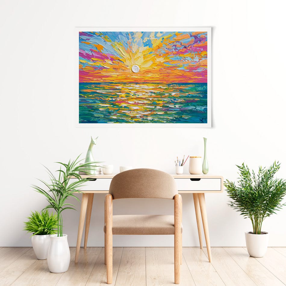 The Sun Is Setting Art Print wall art product Olga Tkachyk