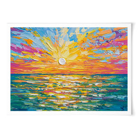 The Sun Is Setting Art Print wall art product Olga Tkachyk