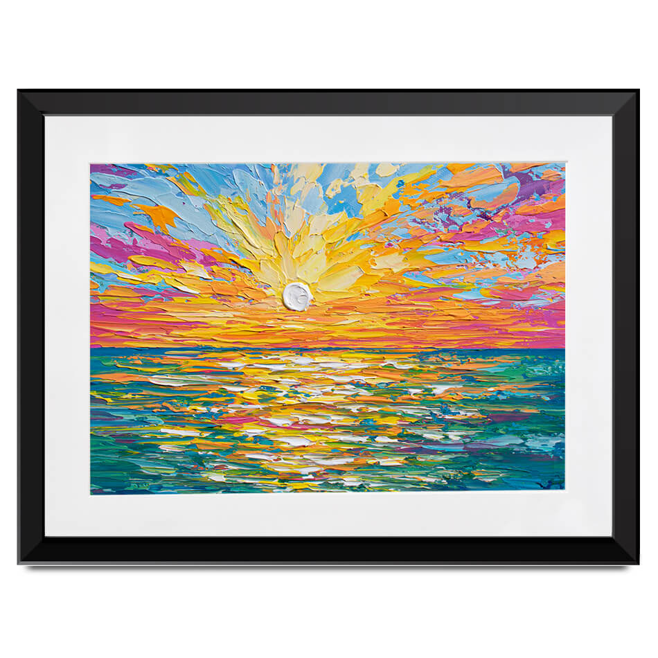 The Sun Is Setting Framed Art Print The Sun Is Setting Framed Art Print wall art product Olga Tkachyk