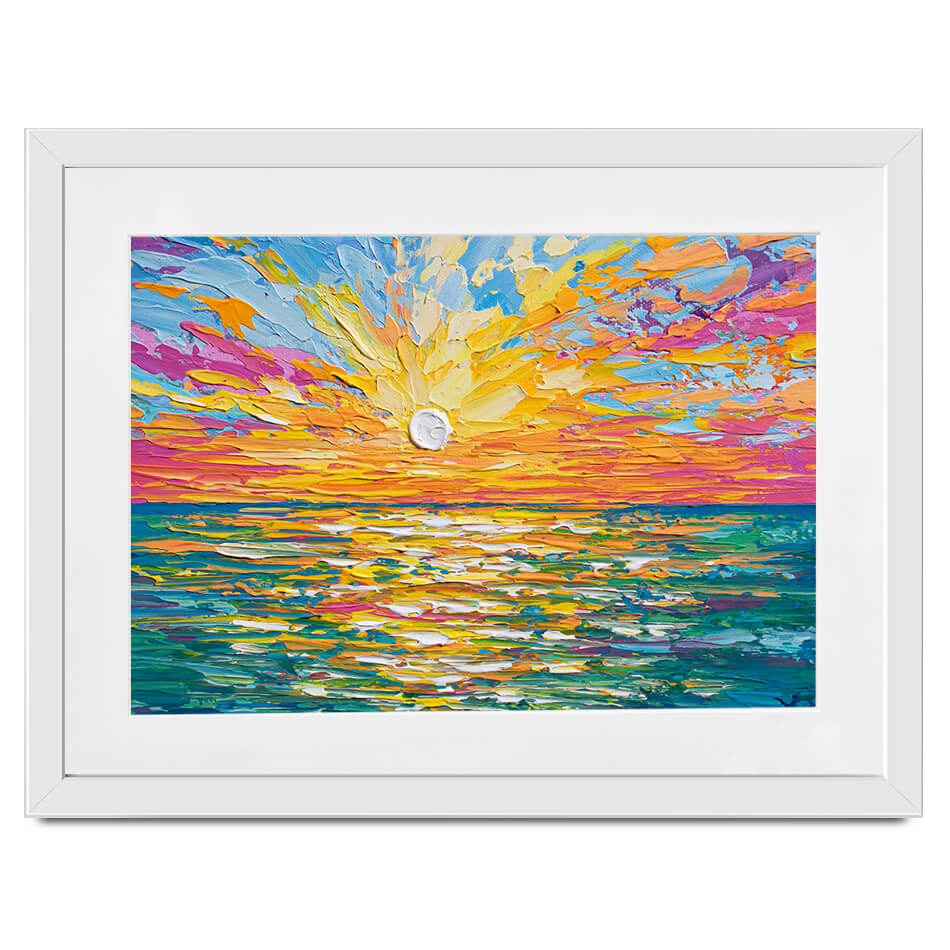 The Sun Is Setting Framed Art Print The Sun Is Setting Framed Art Print wall art product Olga Tkachyk