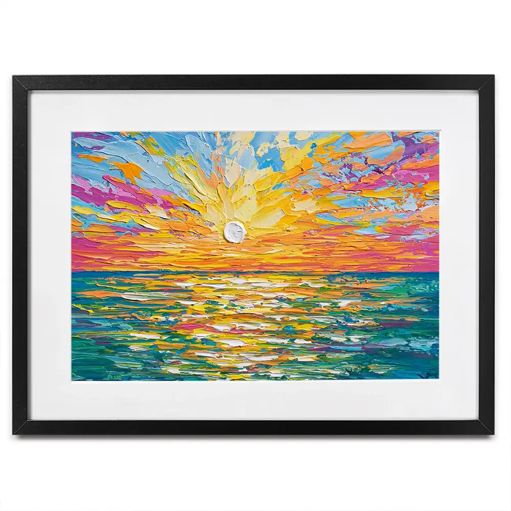 The Sun Is Setting Framed Art Print The Sun Is Setting Framed Art Print wall art product Olga Tkachyk
