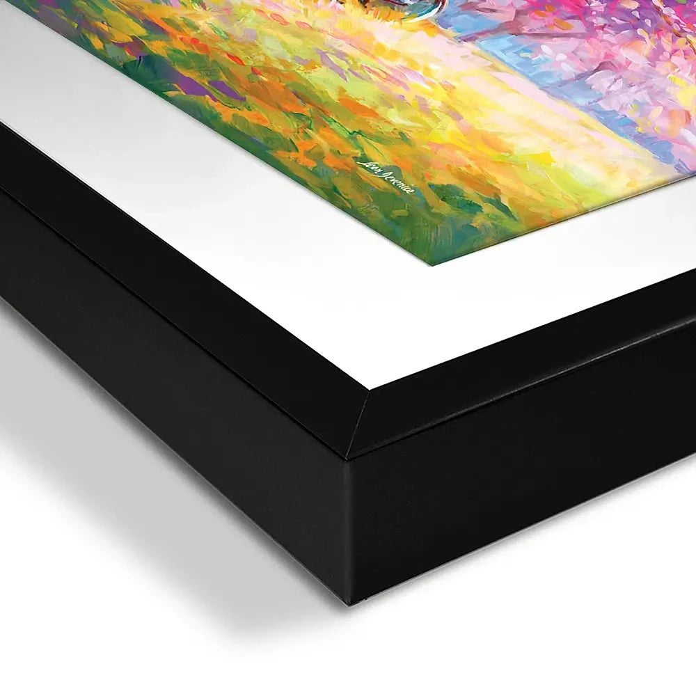 The Sweet Romance Of Cherry Blossom Trees Framed Art Print The Sweet Romance Of Cherry Blossom Trees Framed Art Print wall art product Leon Devenice