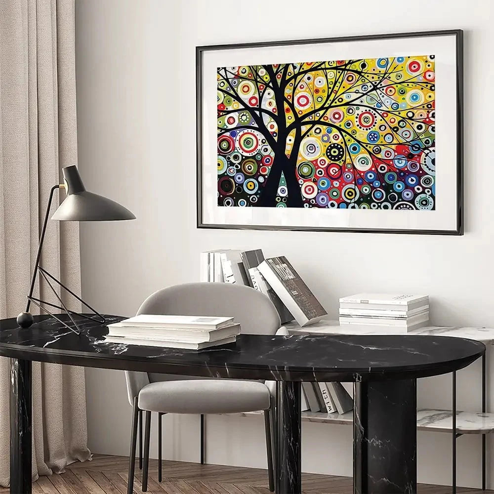 The Tree Of Circles Framed Art Print The Tree Of Circles Framed Art Print wall art product MeyEing / Shutterstock