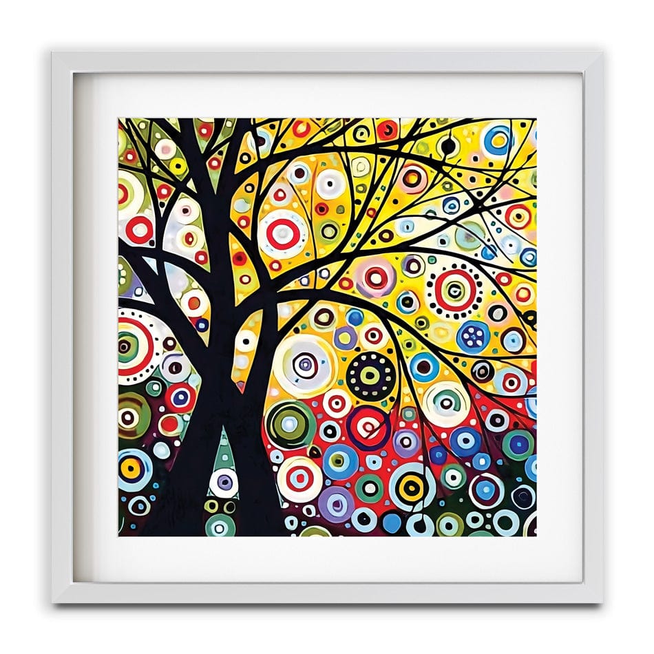 The Tree Of Circles Square Framed Art Print wall art product MeyEing / Shutterstock
