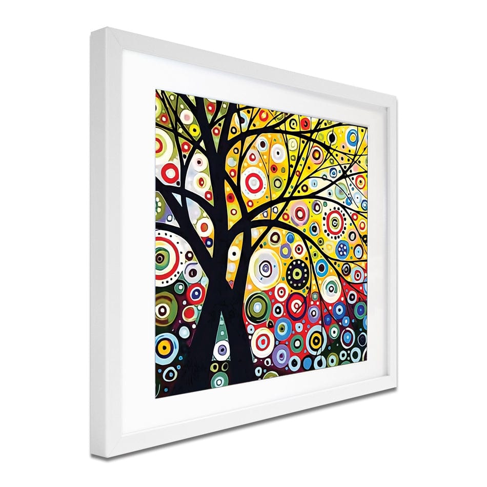 The Tree Of Circles Square Framed Art Print wall art product MeyEing / Shutterstock