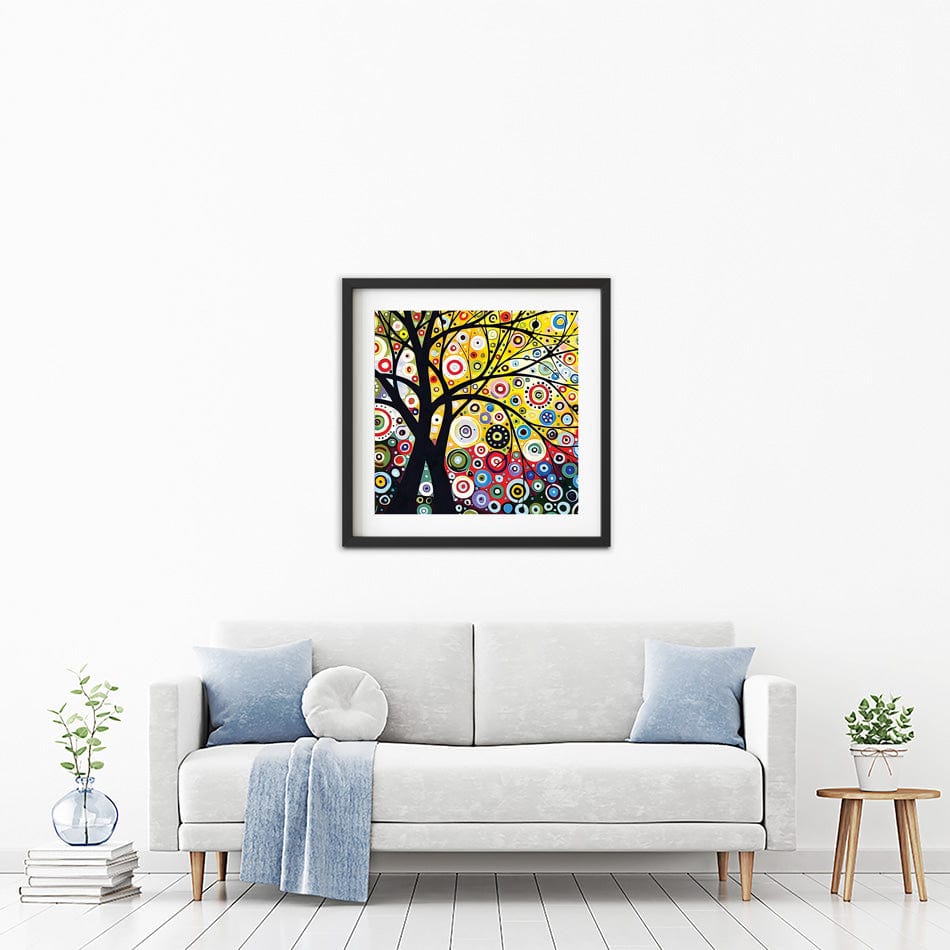 The Tree Of Circles Square Framed Art Print wall art product MeyEing / Shutterstock