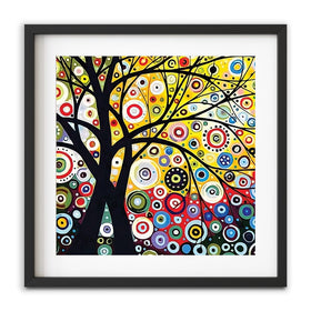 The Tree Of Circles Square Framed Art Print wall art product MeyEing / Shutterstock