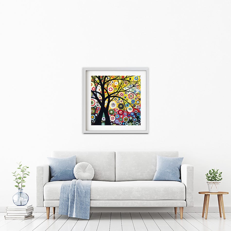 The Tree Of Circles Square Framed Art Print wall art product MeyEing / Shutterstock