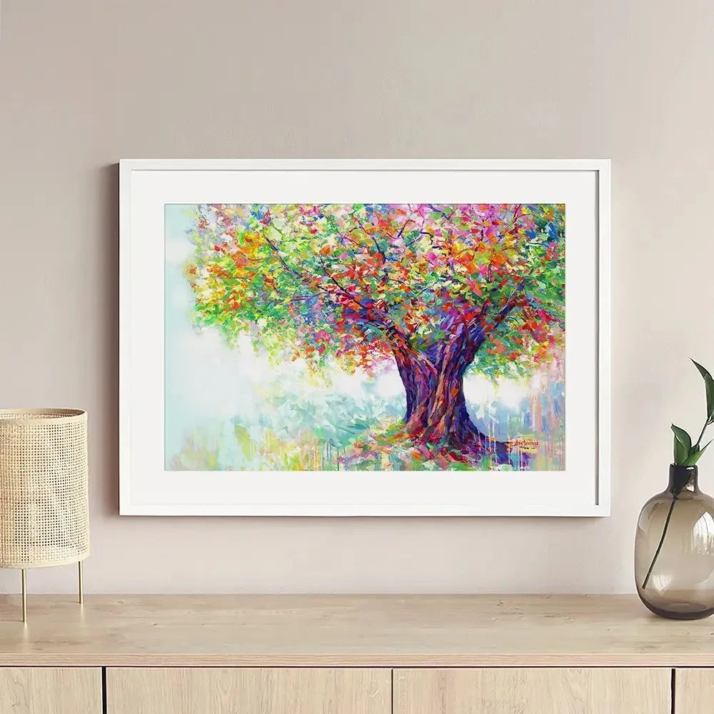 The Tree Of Endless Joy Framed Art Print The Tree Of Endless Joy Framed Art Print wall art product Leon Devenice