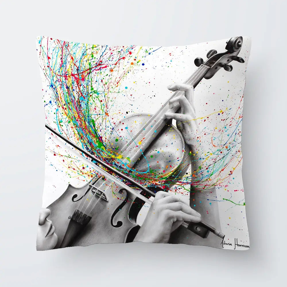 The Violin Solo Cushion The Violin Solo Cushion wall art product Ashvin Harrison