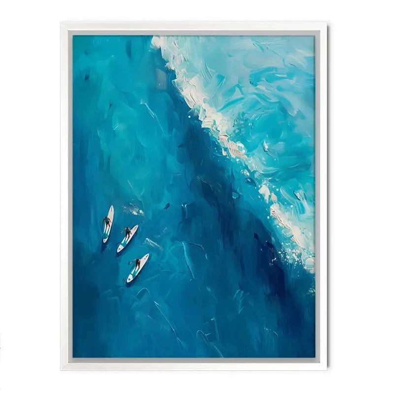 The Wave Ahead Canvas Print The Wave Ahead Canvas Print wall art product LSR Design Studio - Independent