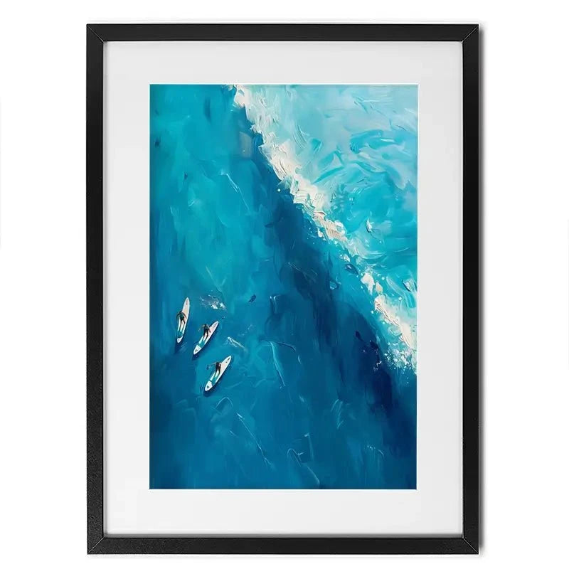 The Wave Ahead Framed Art Print The Wave Ahead Framed Art Print wall art product LSR Design Studio - Independent