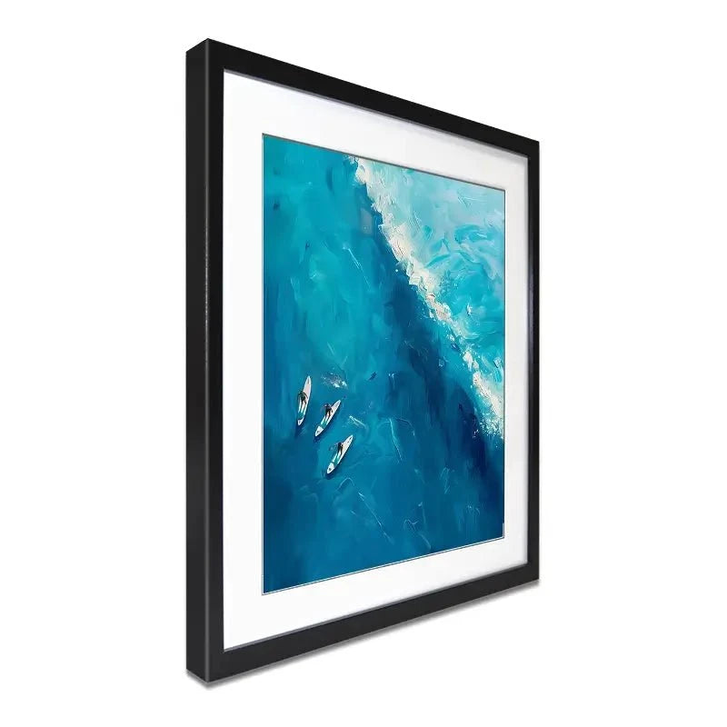 The Wave Ahead Framed Art Print The Wave Ahead Framed Art Print wall art product LSR Design Studio - Independent