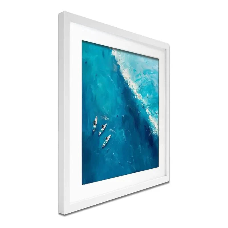 The Wave Ahead Framed Art Print The Wave Ahead Framed Art Print wall art product LSR Design Studio - Independent