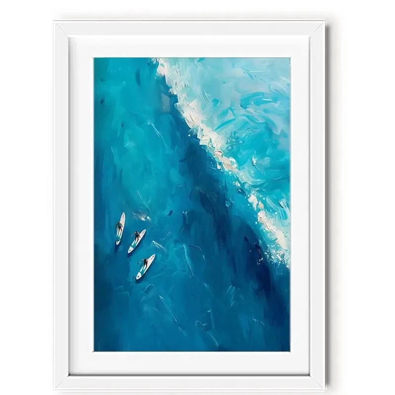 The Wave Ahead Framed Art Print The Wave Ahead Framed Art Print wall art product LSR Design Studio - Independent