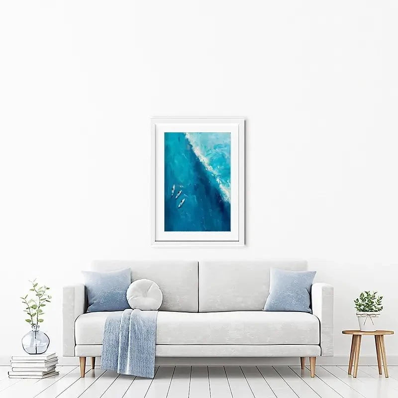 The Wave Ahead Framed Art Print The Wave Ahead Framed Art Print wall art product LSR Design Studio - Independent