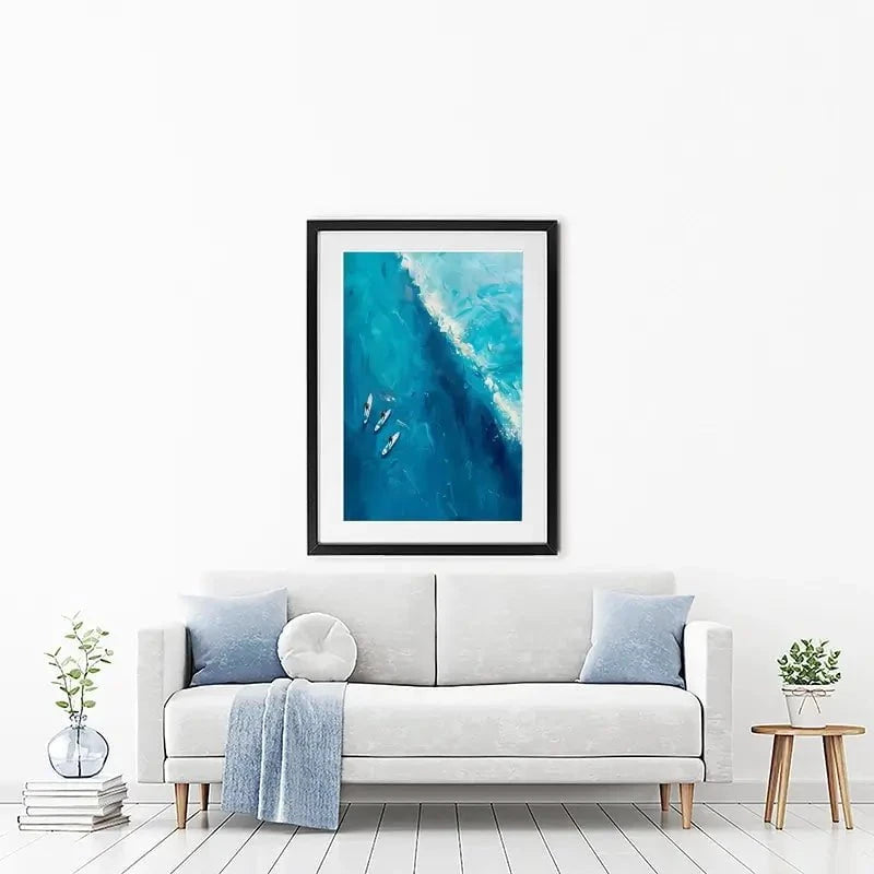 The Wave Ahead Framed Art Print The Wave Ahead Framed Art Print wall art product LSR Design Studio - Independent