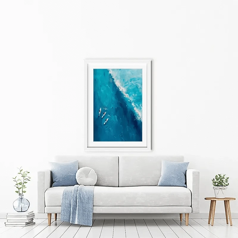 The Wave Ahead Framed Art Print The Wave Ahead Framed Art Print wall art product LSR Design Studio - Independent