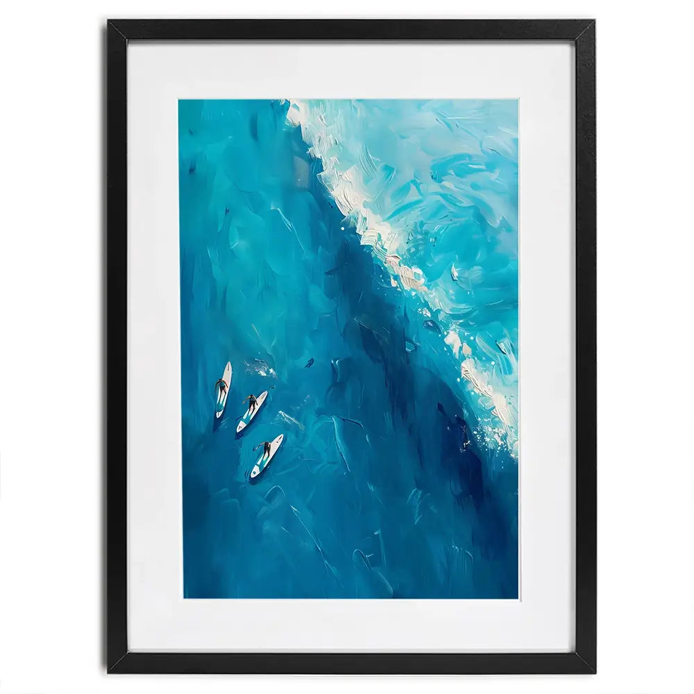 The Wave Ahead Framed Art Print The Wave Ahead Framed Art Print wall art product LSR Design Studio - Independent