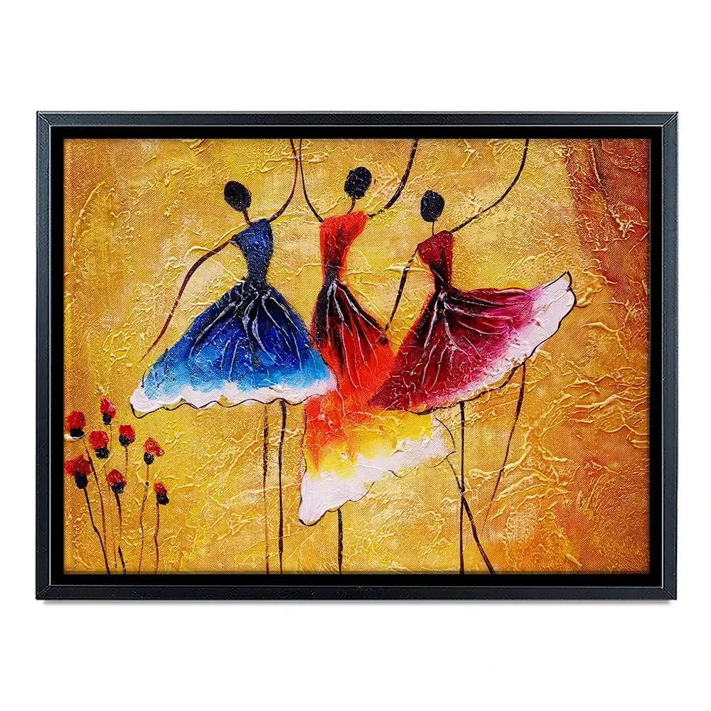 Three Dancing Ladies Canvas Print Three Dancing Ladies Canvas Print wall art product CYC / Shutterstock