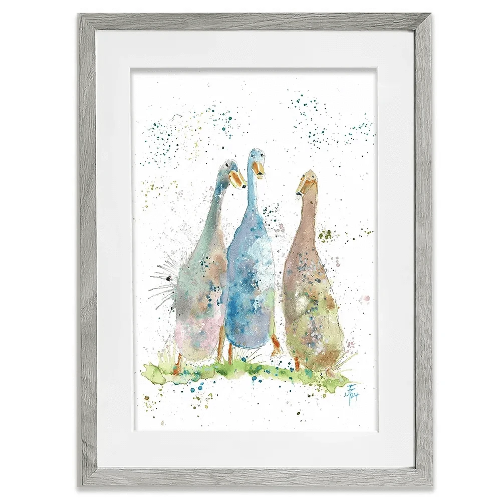 Three's A Crowd Framed Art Print Three's A Crowd Framed Art Print wall art product Jamie Taylor