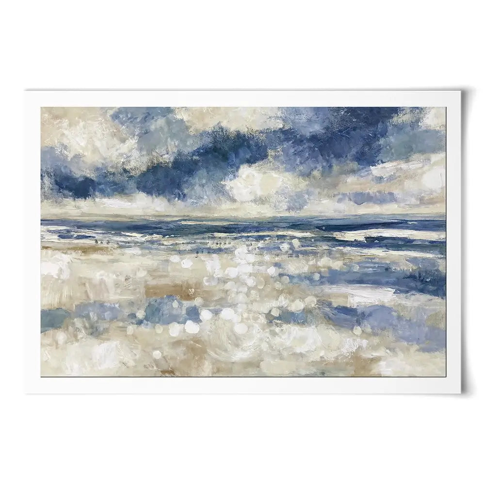 Tide Sparkle Open Shore Art Print Tide Sparkle Open Shore Art Print wall art product Chromatic Storm Studio