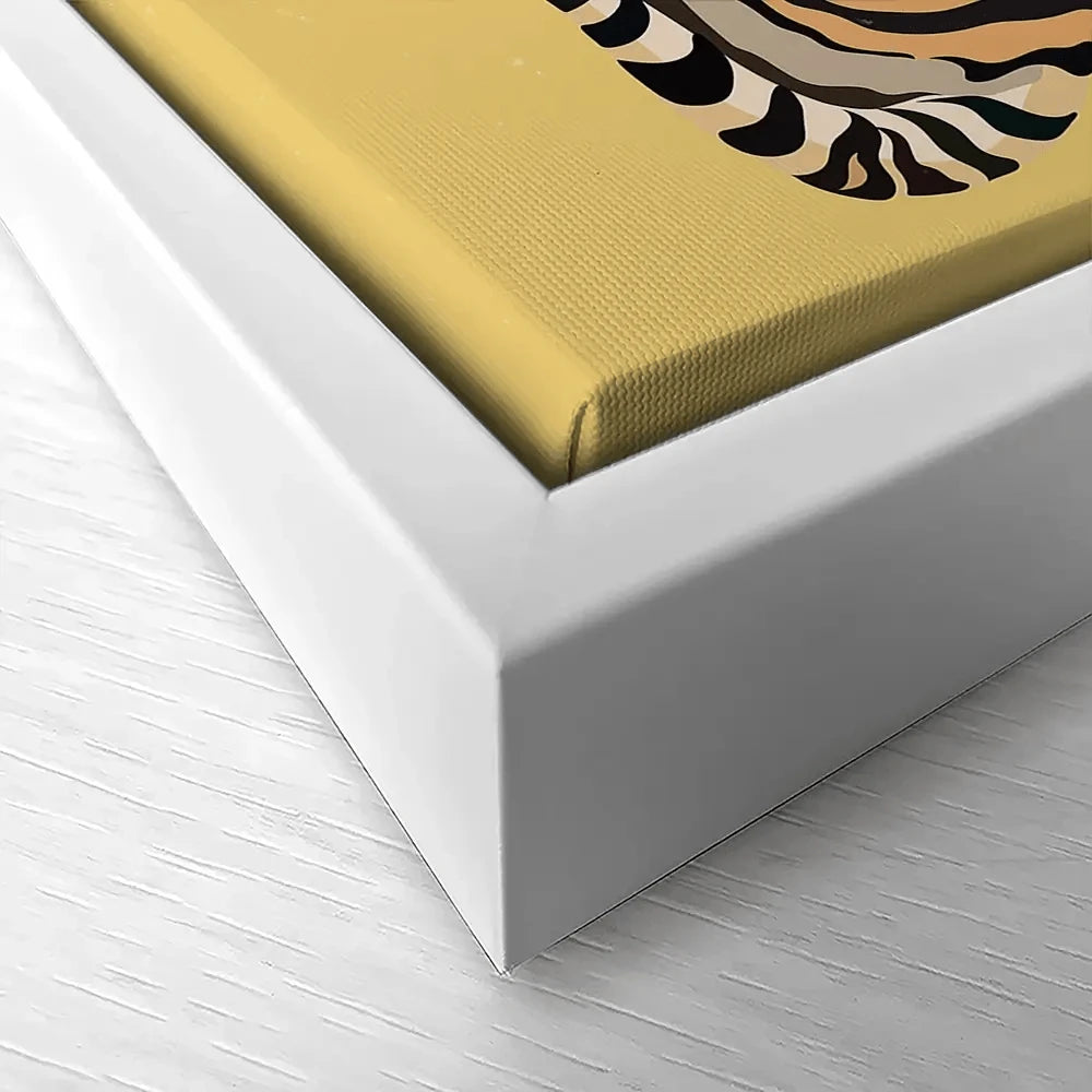 Tiger In Yellow Canvas Print Tiger In Yellow Canvas Print wall art product Sarah Manovski