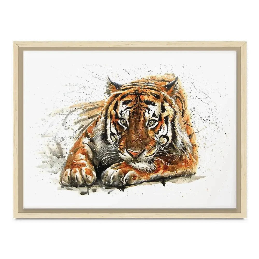 Tiger Paint Splash Canvas Print Tiger Paint Splash Canvas Print wall art product KOSTART / Shutterstock